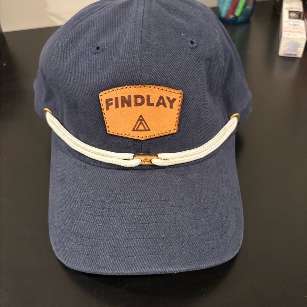 Men's Navy Blue Cap with Tan Patch